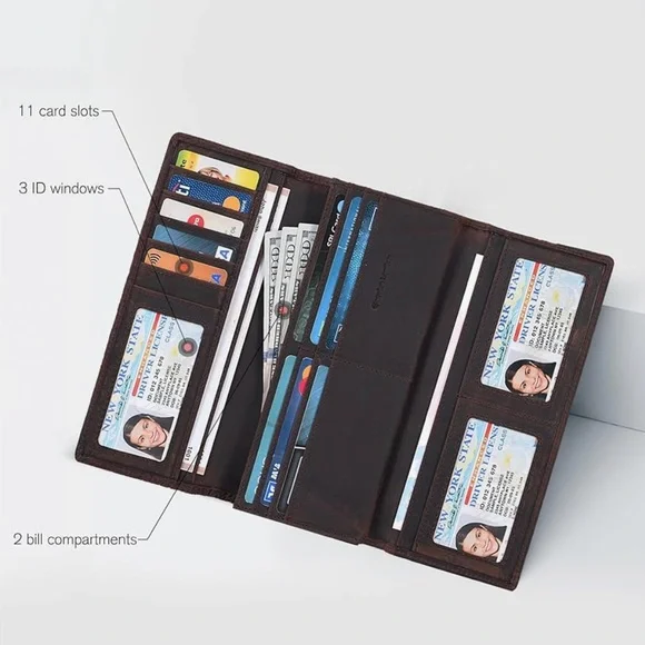 Leather ESTALON Crossbody Bags/Bifold Wallet set - Picture 7 of 15